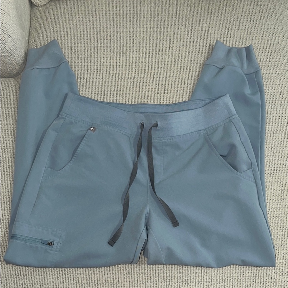 Figs Dusty Blue Scrub Pants